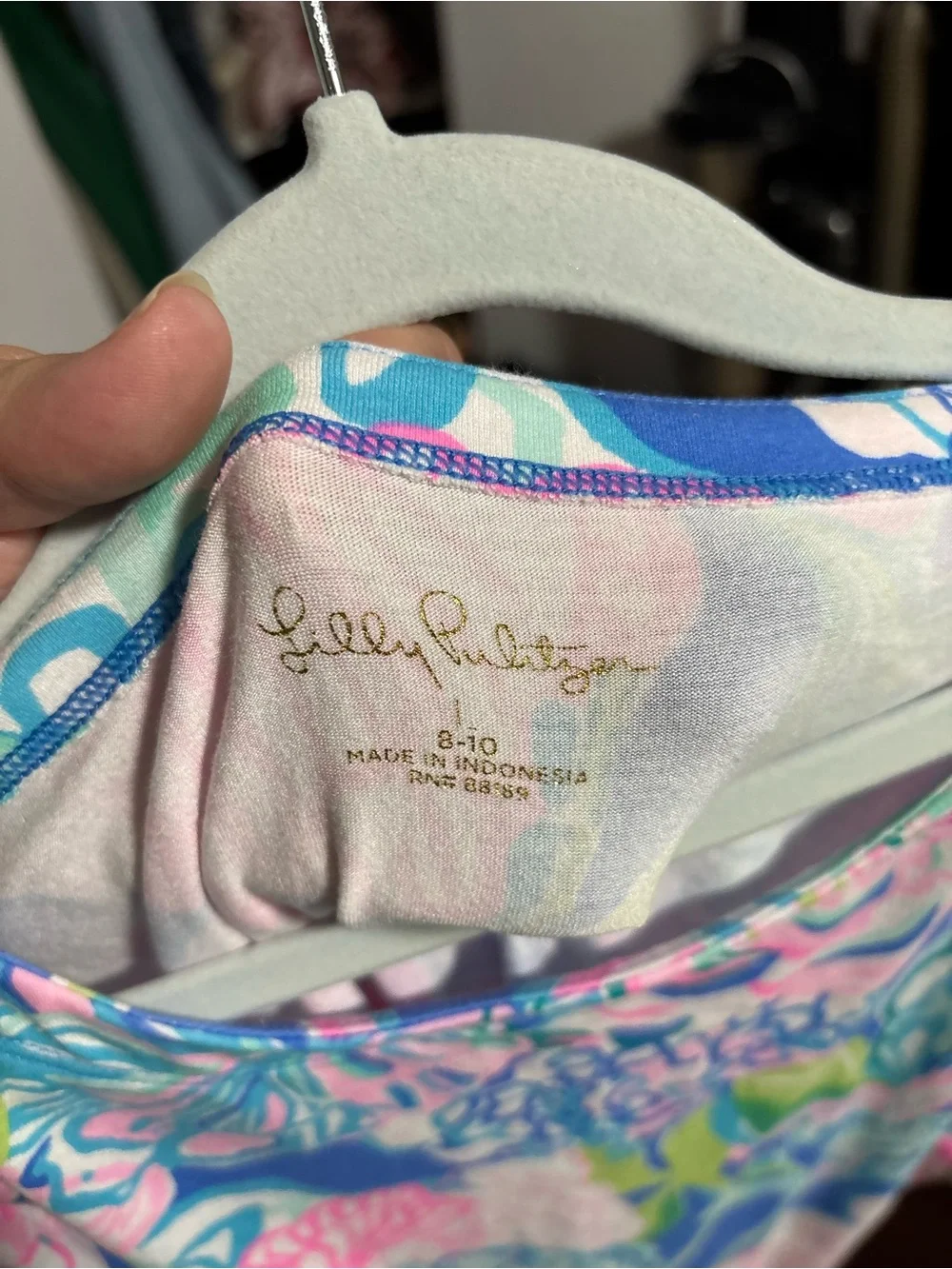 Lilly Pulitzer dress kids large 8-10 floral print